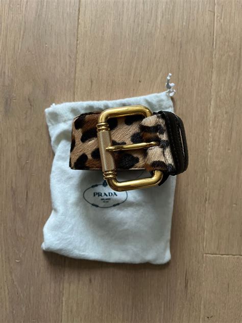 prada leopard belt|prada belt with pouch.